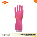 Long Cotton lined Rubber gloves, Cotton lined latex household gloves